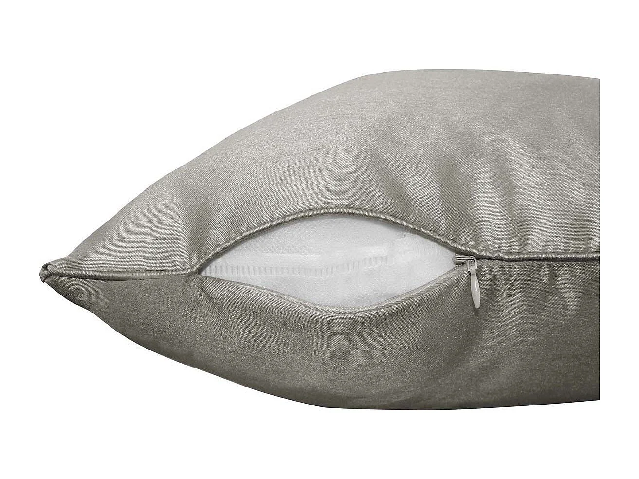 Housse de Coussin "Shana" 40x40cm Gris Perle