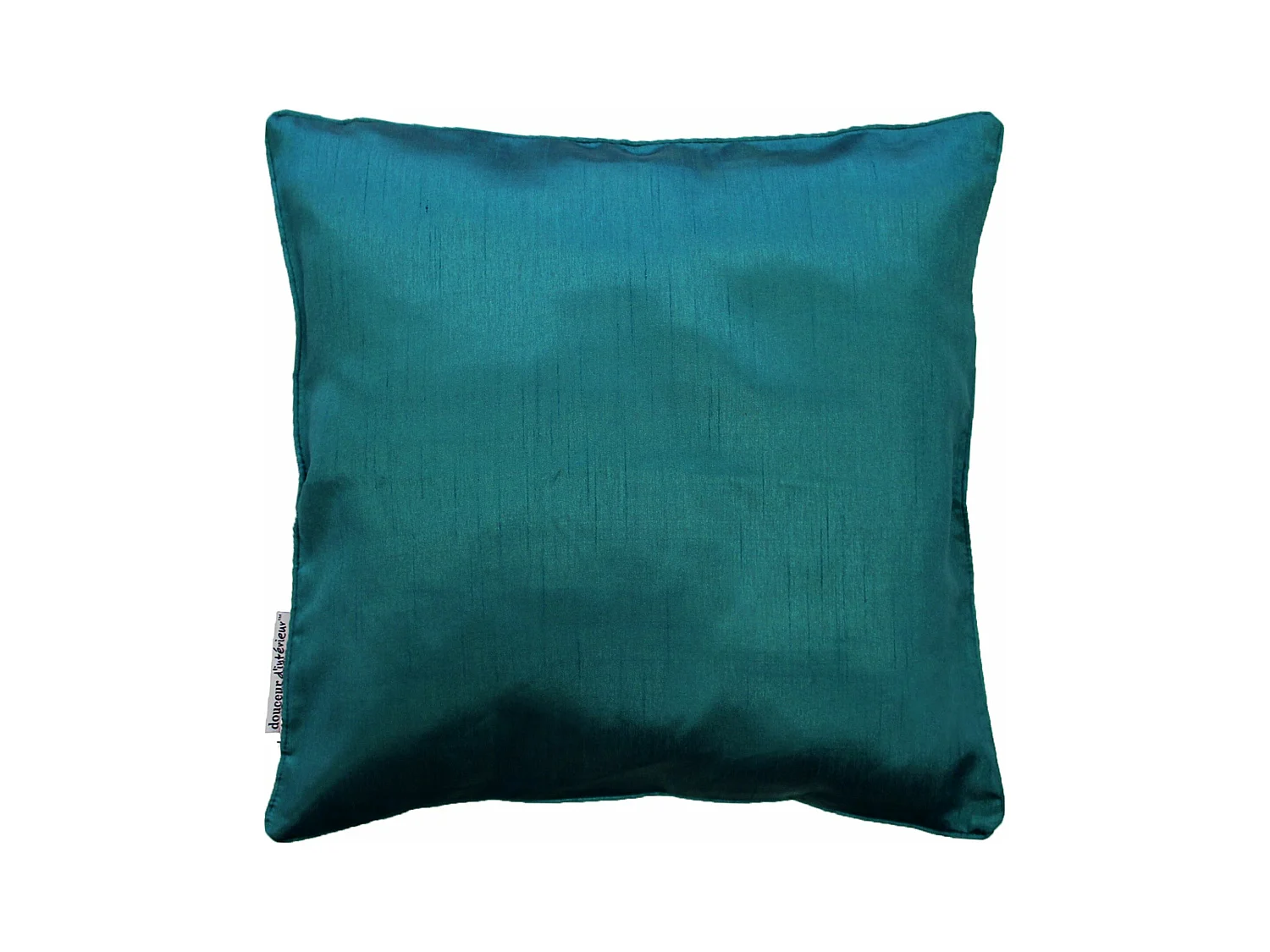 Housse de coussin Polyester Shantung Uni Shana Bleu 40 x 40 cm