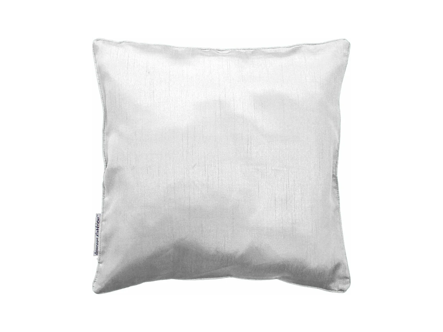 Housse de coussin Polyester Shantung Uni Shana Blanc 40 x 40 cm