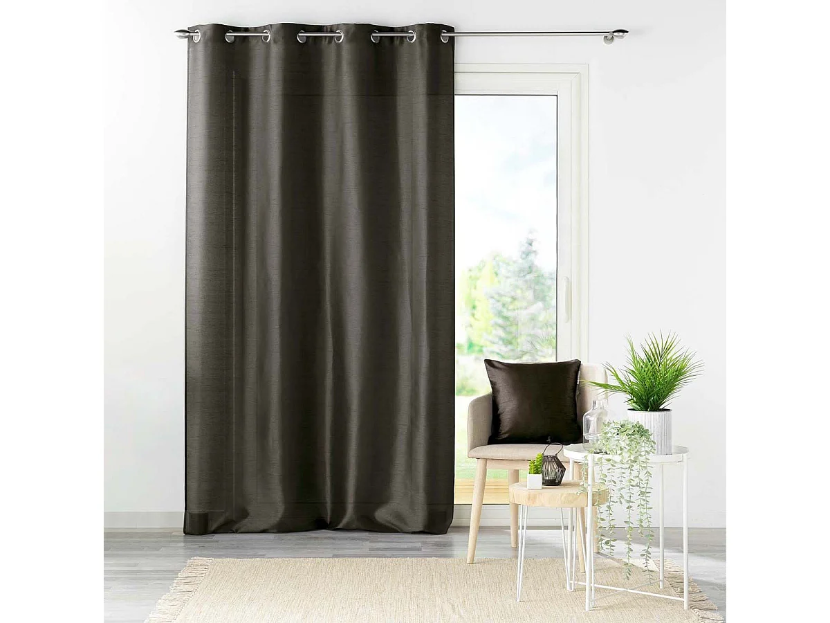 Housse de Coussin "Shana" 40x40cm Gris Anthracite