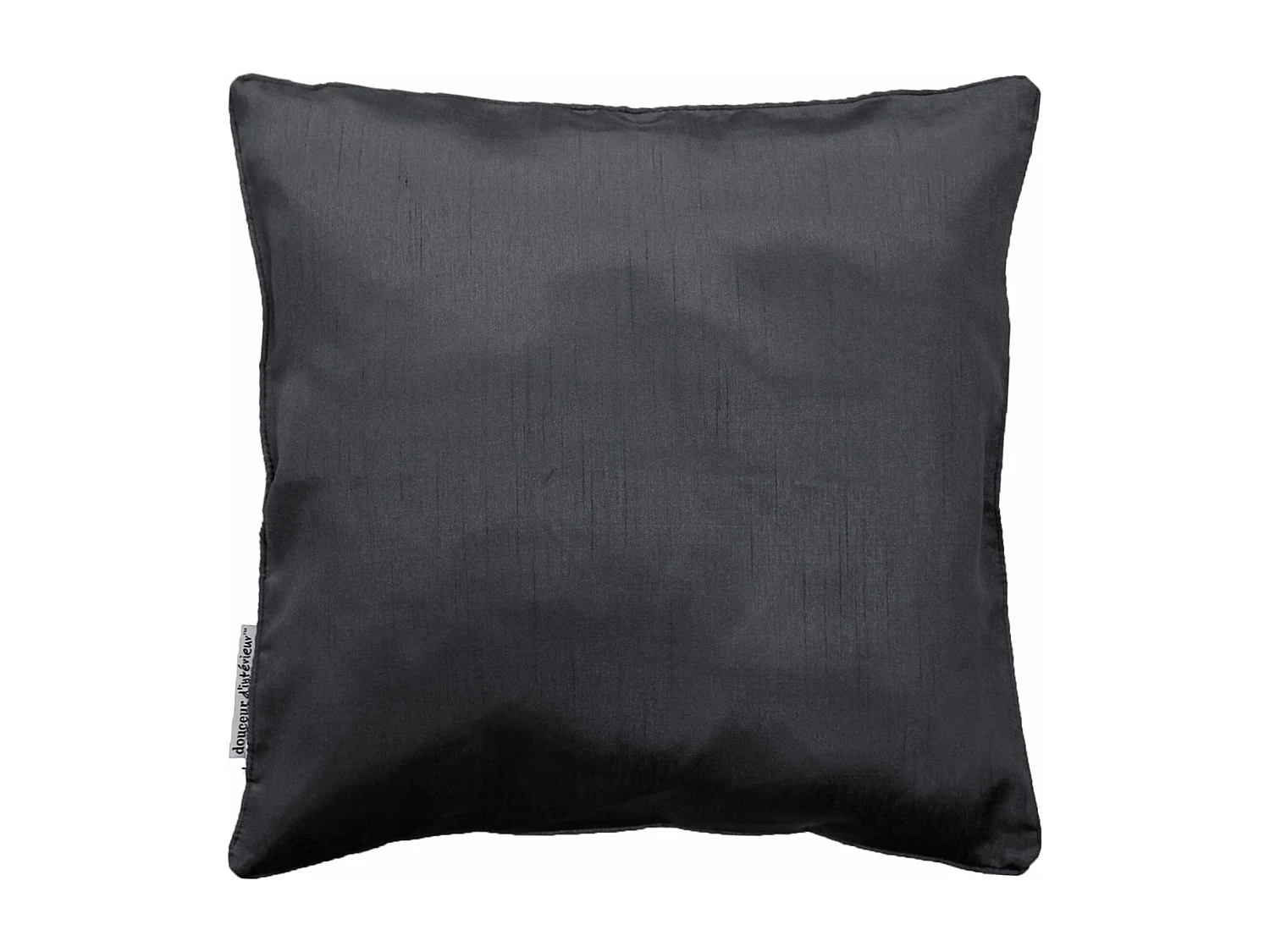 Housse de Coussin "Shana" 40x40cm Gris Anthracite
