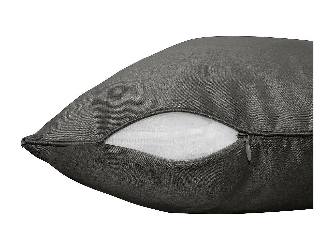 Housse de Coussin "Shana" 40x40cm Gris Anthracite