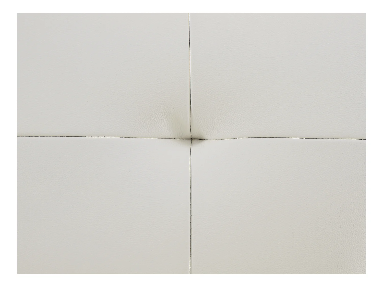 Sofá de 3 plazas y sillón relax de piel blanco VINETA