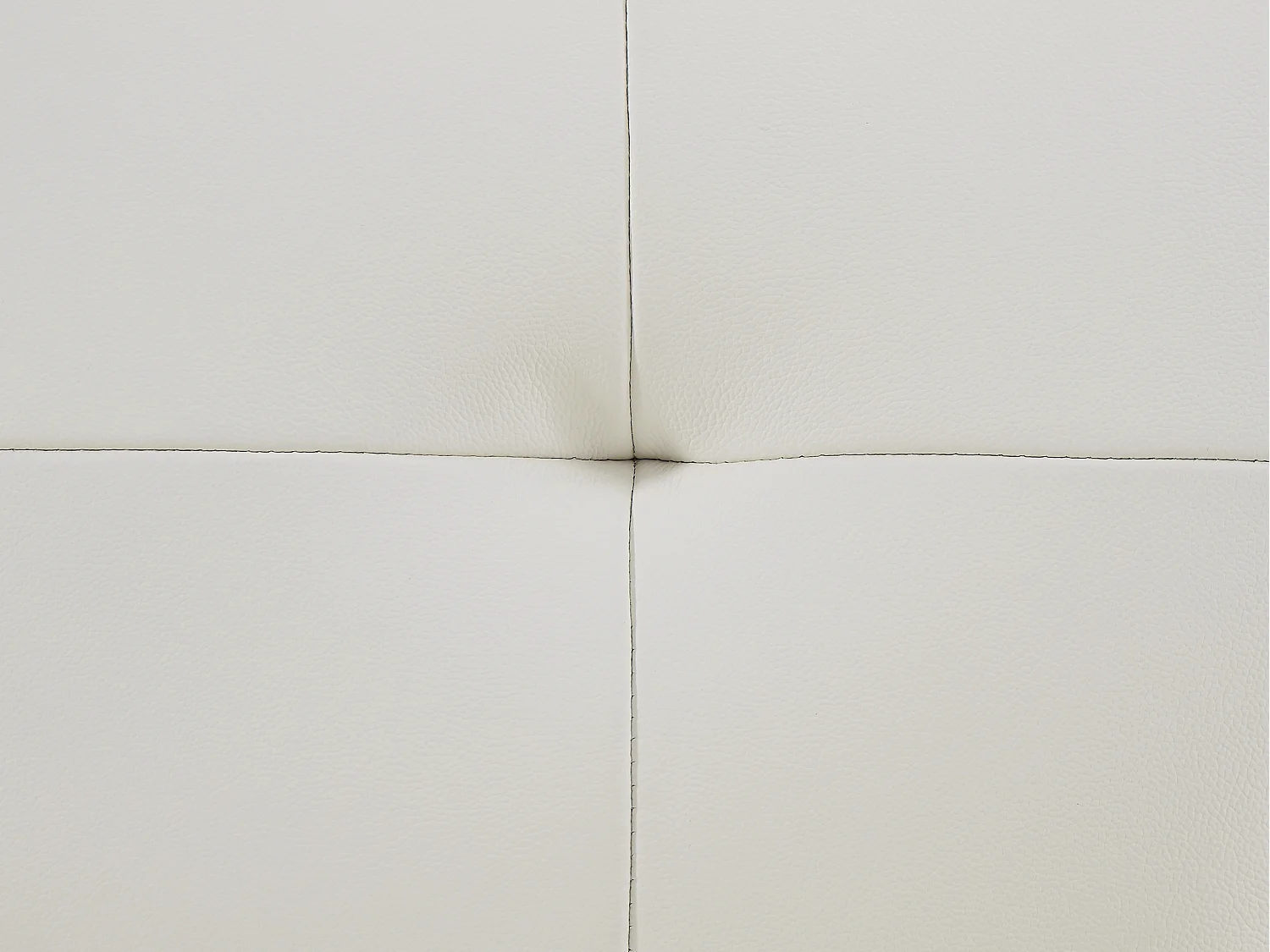 Canapé 3 places et fauteuil relax en cuir blanc VINETA