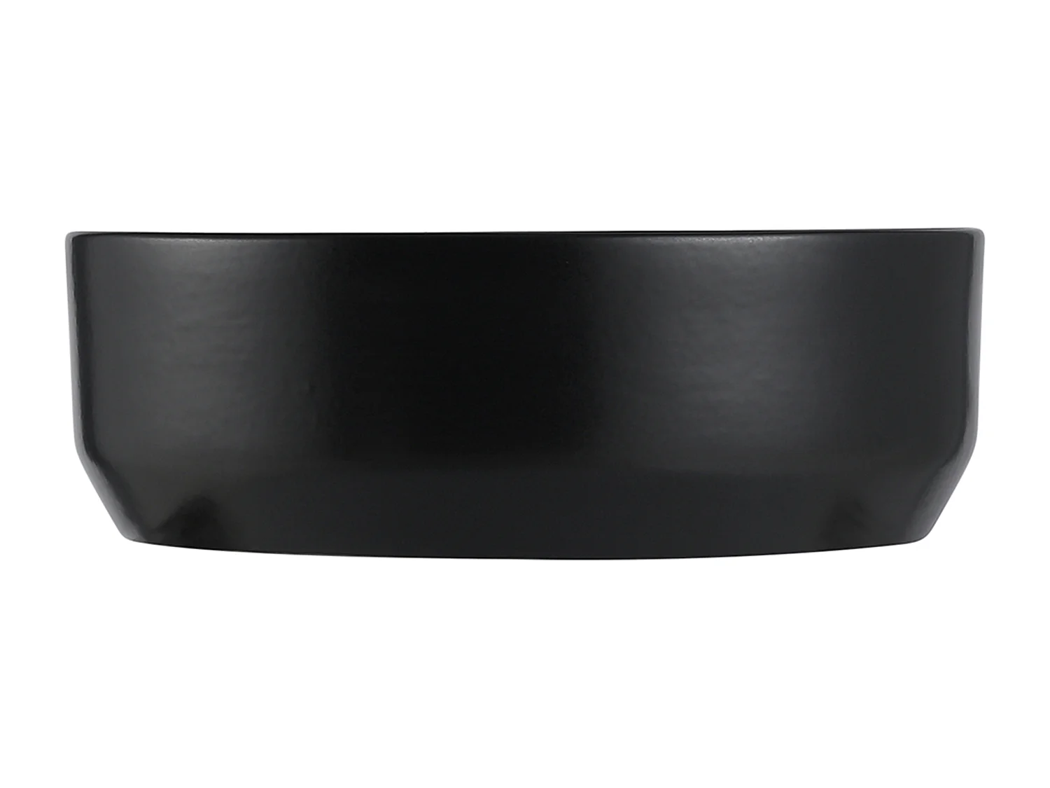 Rund svart keramisk fristående handfat - 36 cm - KANELLE II