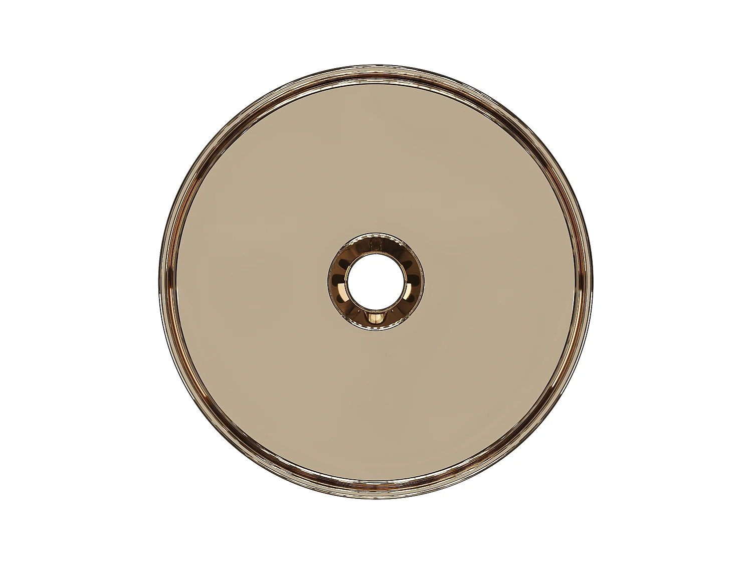 Lavatório de casa de banho KANELLE - efeito cobre 