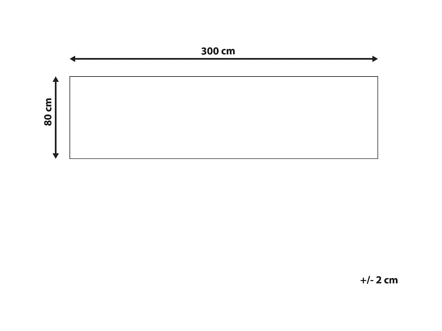 Vloerkleed polypropyleen meerkleurig 80 x 300 cm SHATIN