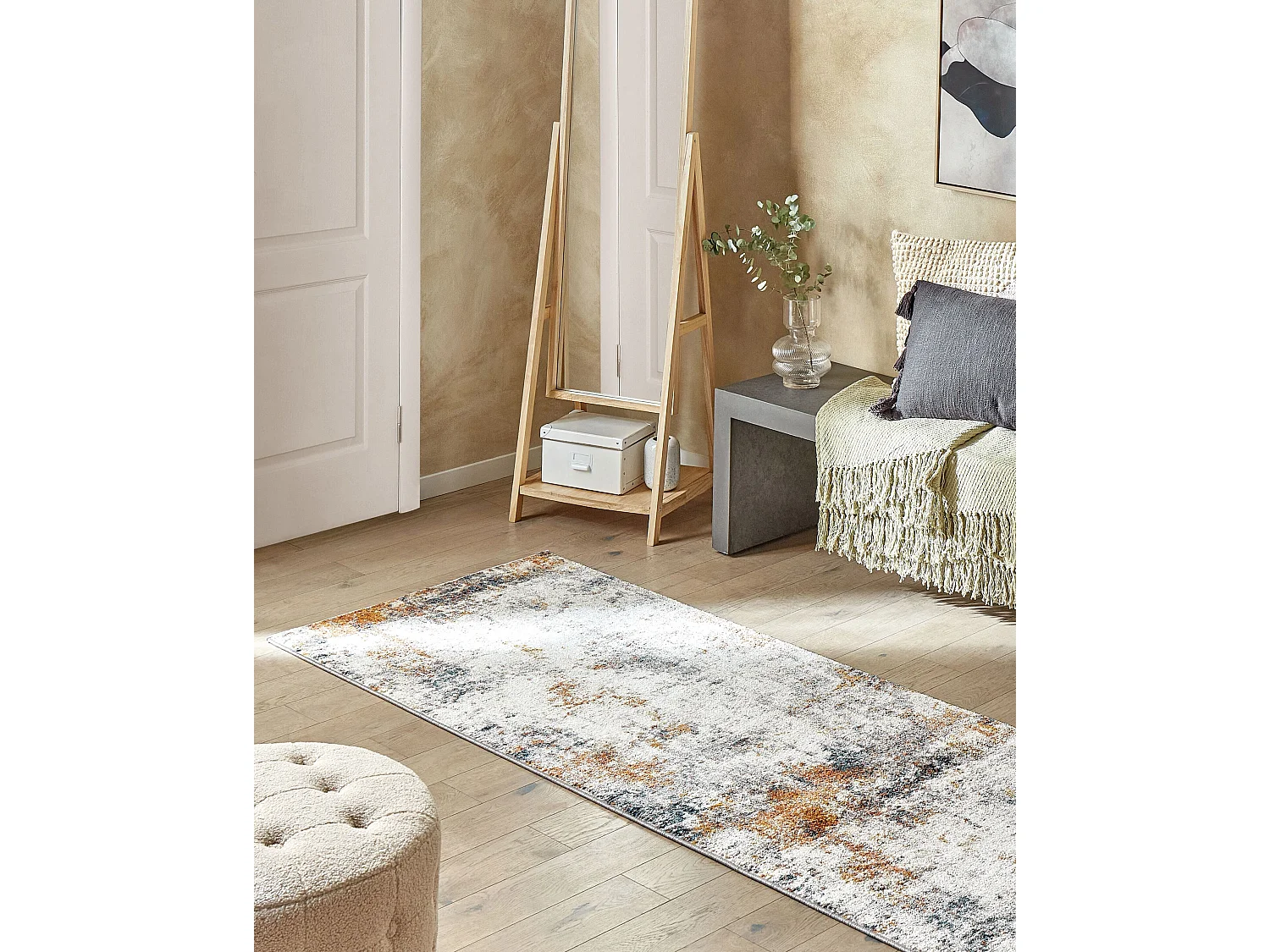 Vloerkleed polypropyleen meerkleurig 80 x 300 cm SHATIN