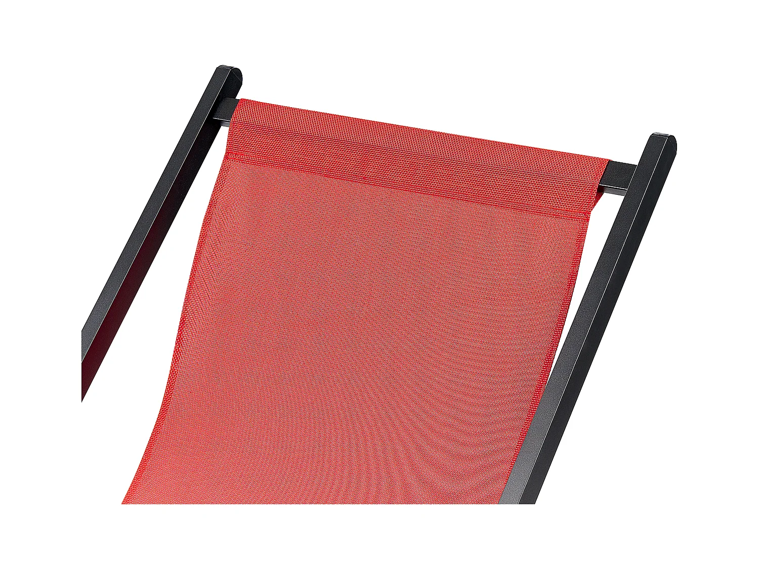 Leżak ogrodowy składany LOCRI II Metal Czerwony