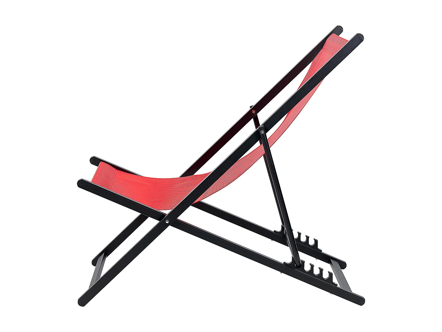 Chilienne pliante LOCRI II Métal Rouge