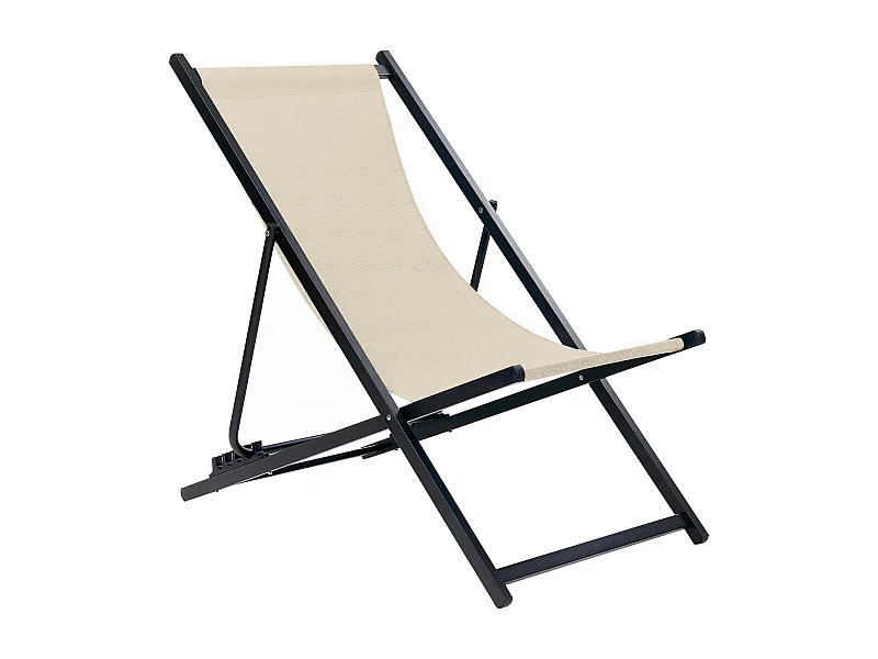Sedia a sdraio pieghevole LOCRI II Metallo Beige