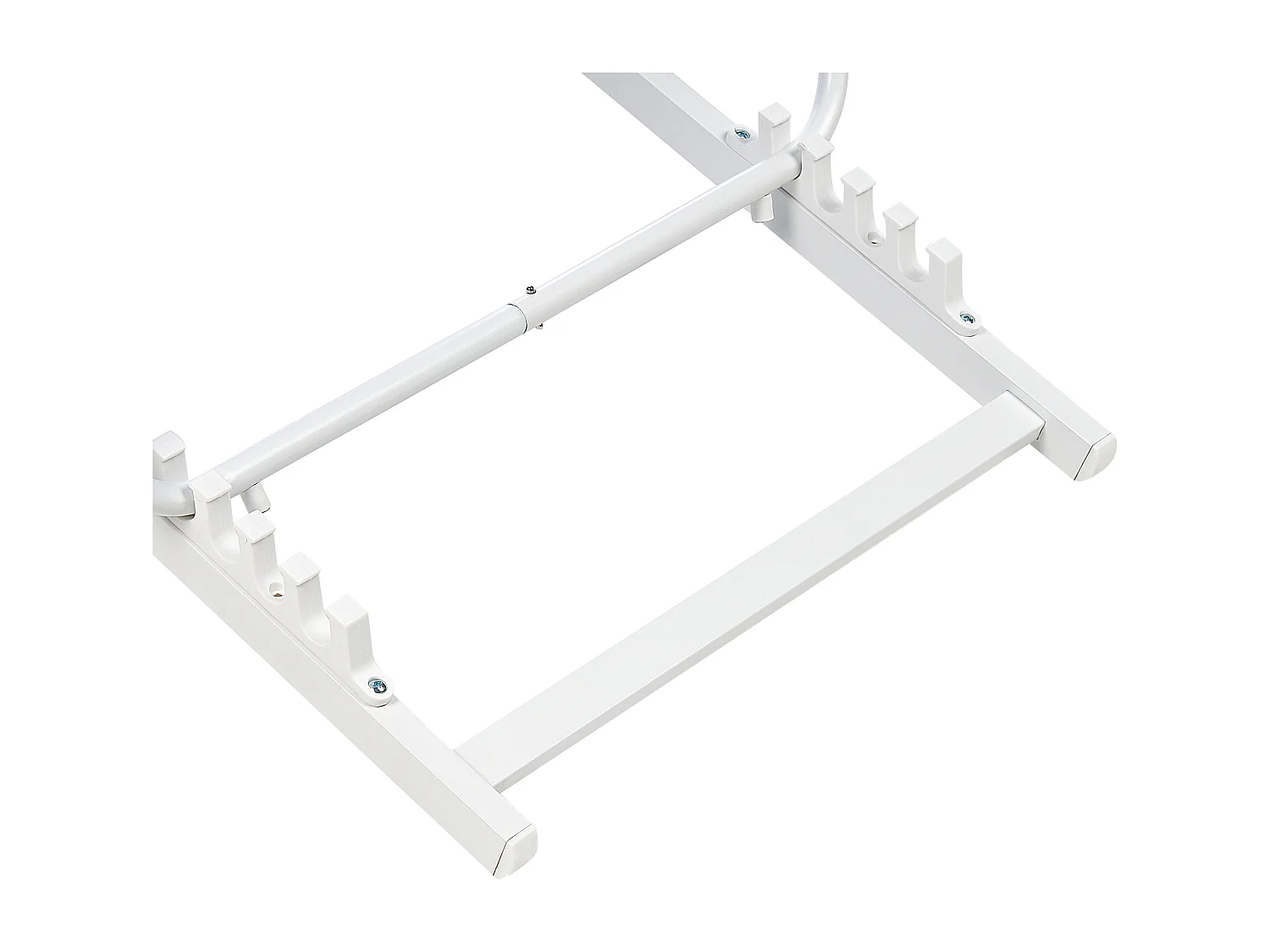 Outdoor Liegestuhl faltbar Aluminium weiß mit Stoffbespannung blau Locri II