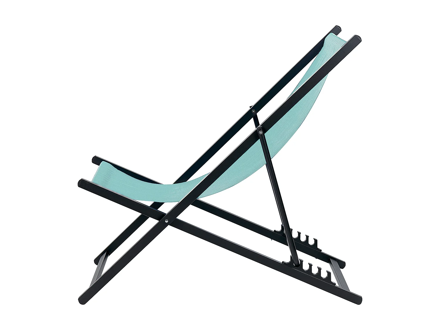 Inklapbare ligstoel LOCRI II Metaal Turquoise