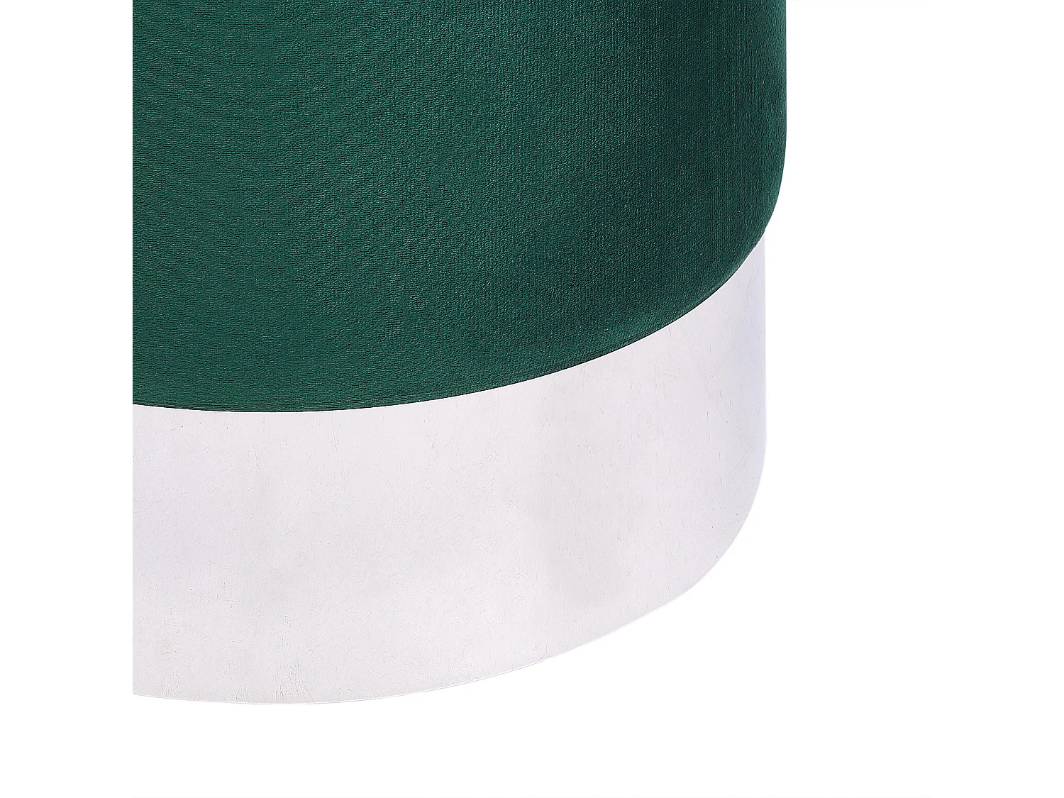 Pouf BRIGITTE Velluto Verde smeraldo 36 cm 36 cm 44 cm