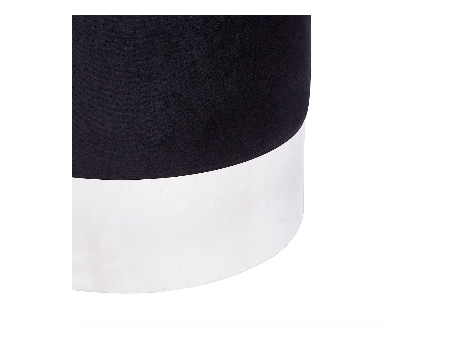 Pouf BRIGITTE Velours Noir