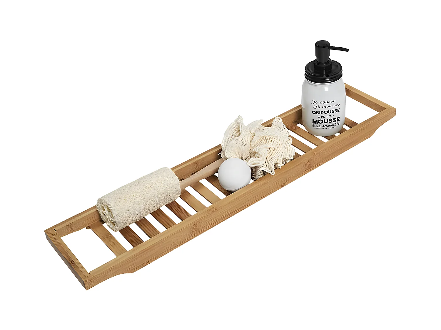 LAZEN - Plateau pour Baignoire en Bambon Longueur 68cm