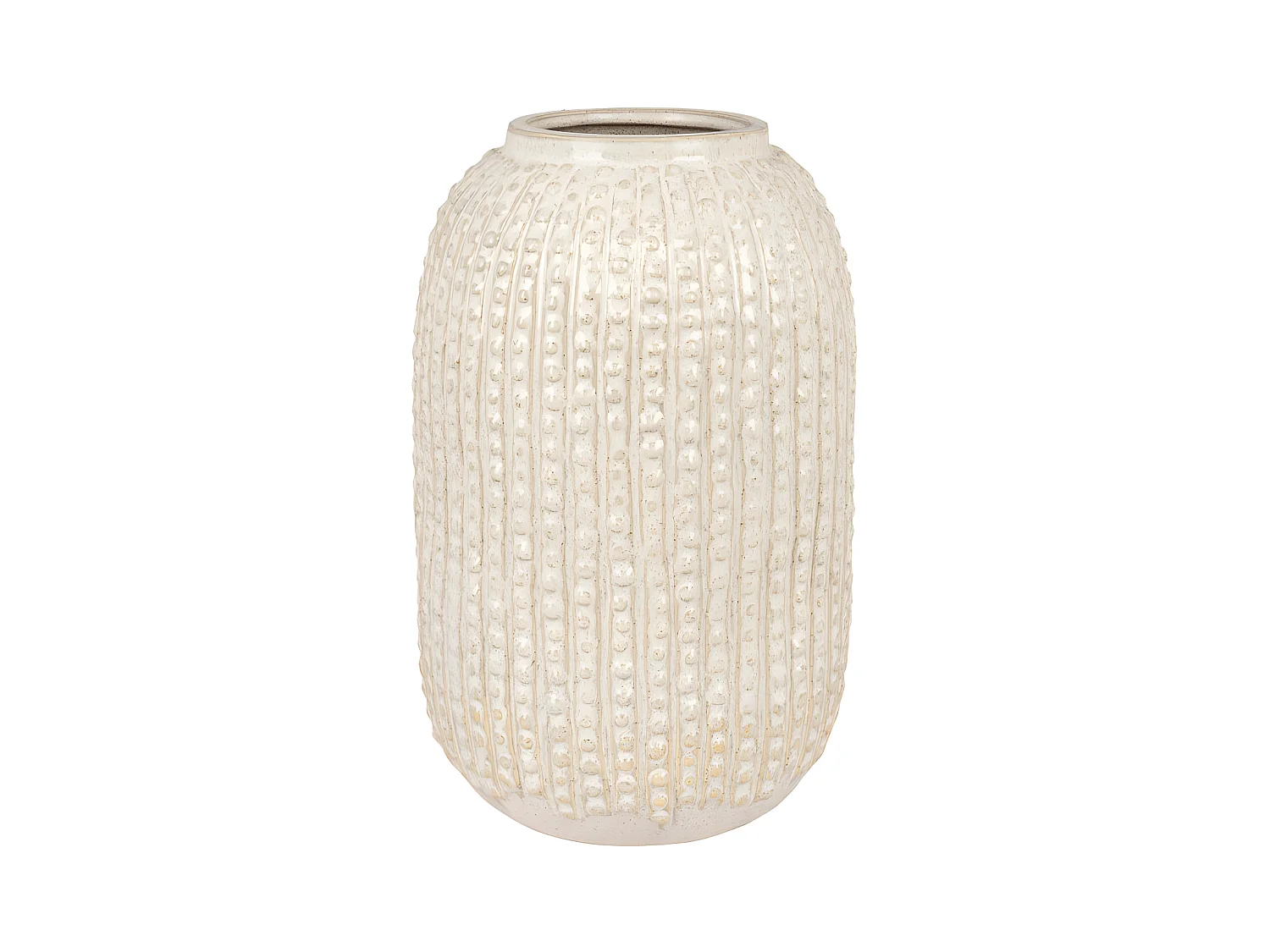 Vaso Belmonte in ceramica beige.