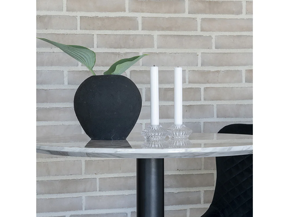 Horta - Vase en terre cuite H16cm - Couleur - Noir