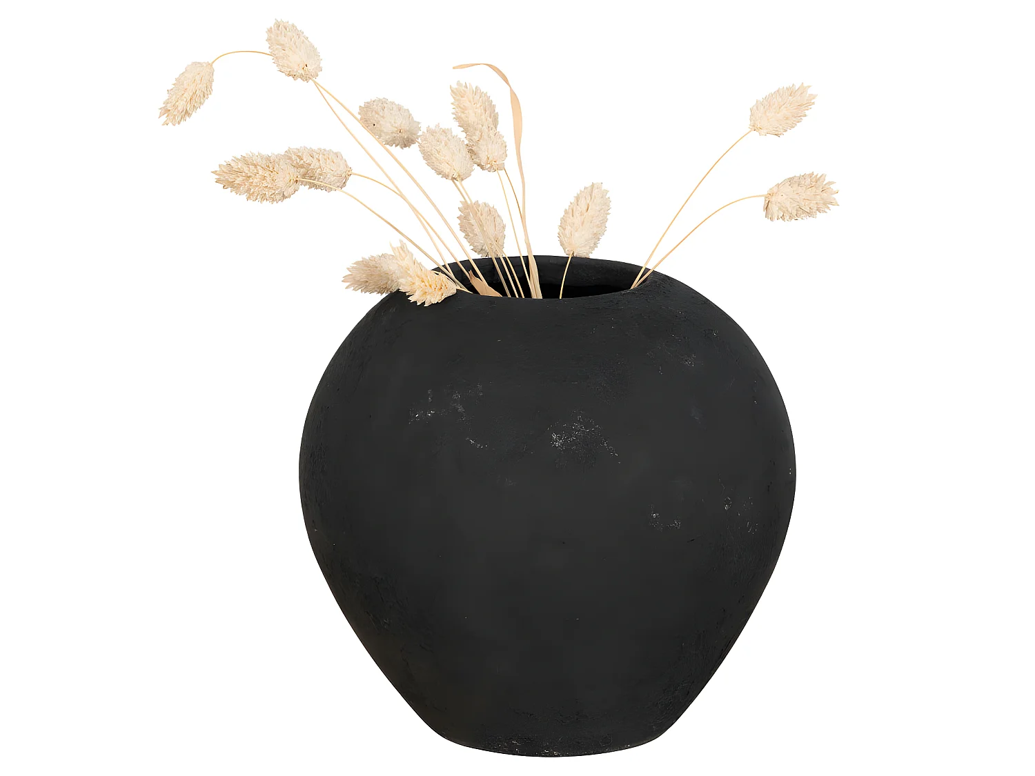 Horta - Vase en terre cuite H16cm - Couleur - Noir