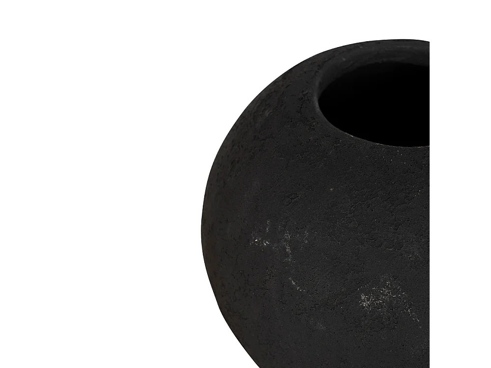 Horta - Vase en terre cuite H16cm - Couleur - Noir