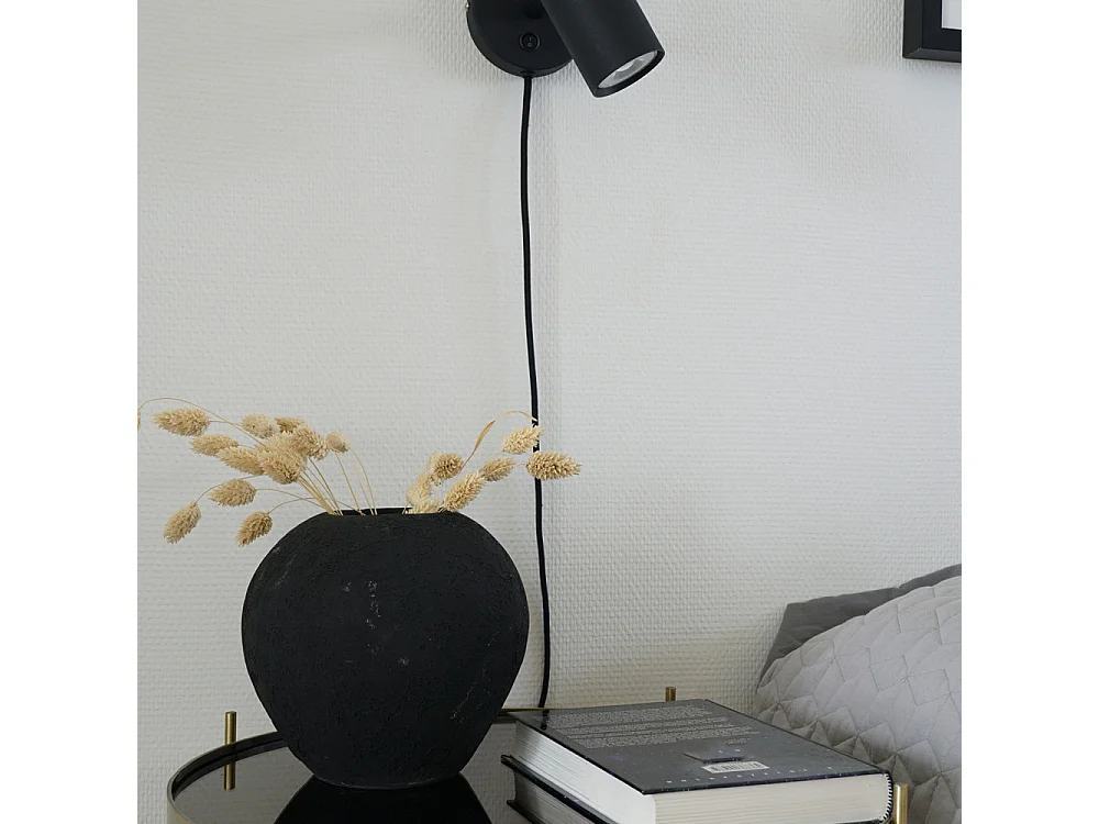 Horta - Vase en terre cuite H16cm - Couleur - Noir