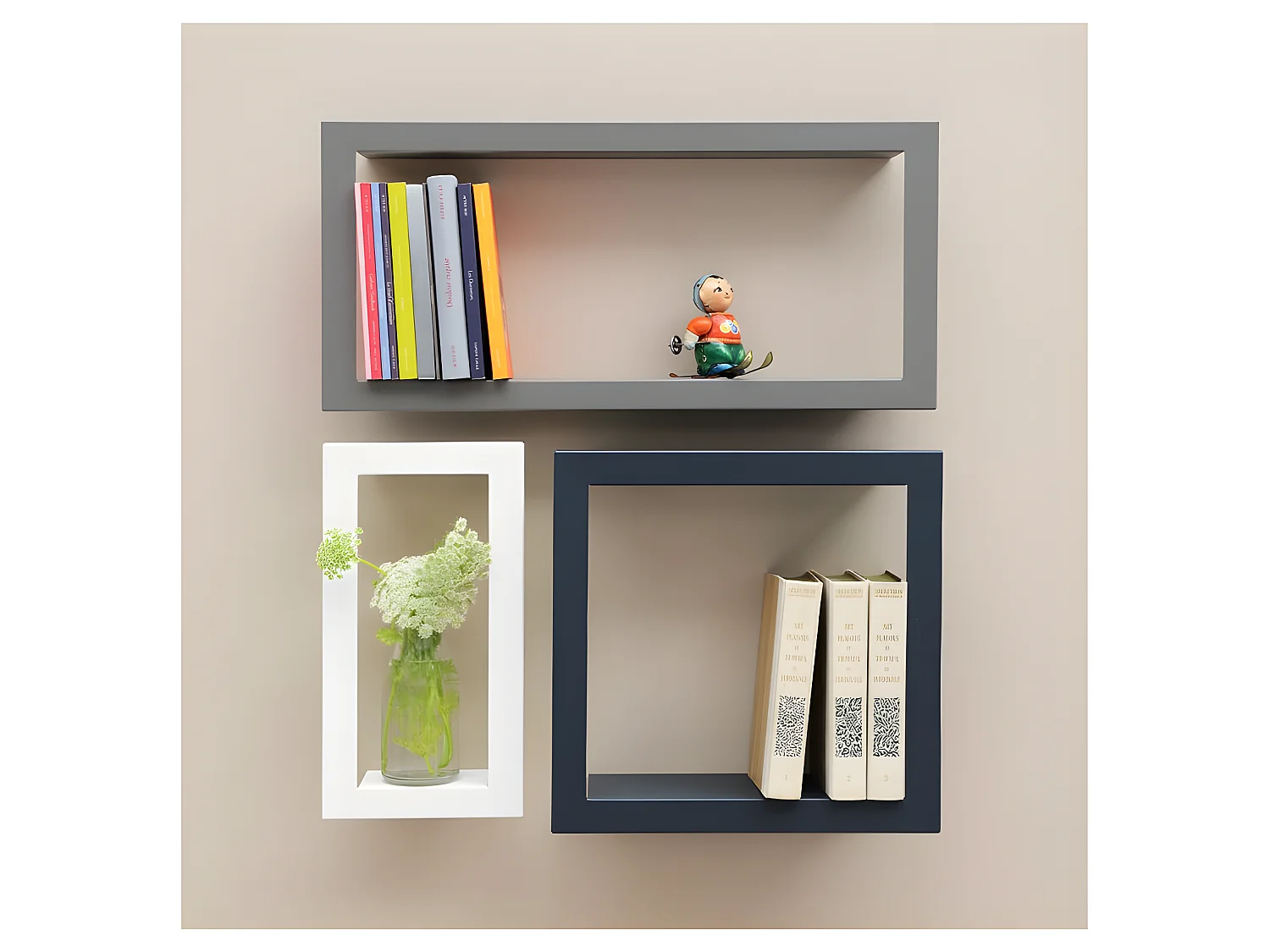 Etagère design BigStick High (prof. 13.5cm) Oxyde  Presse Citron