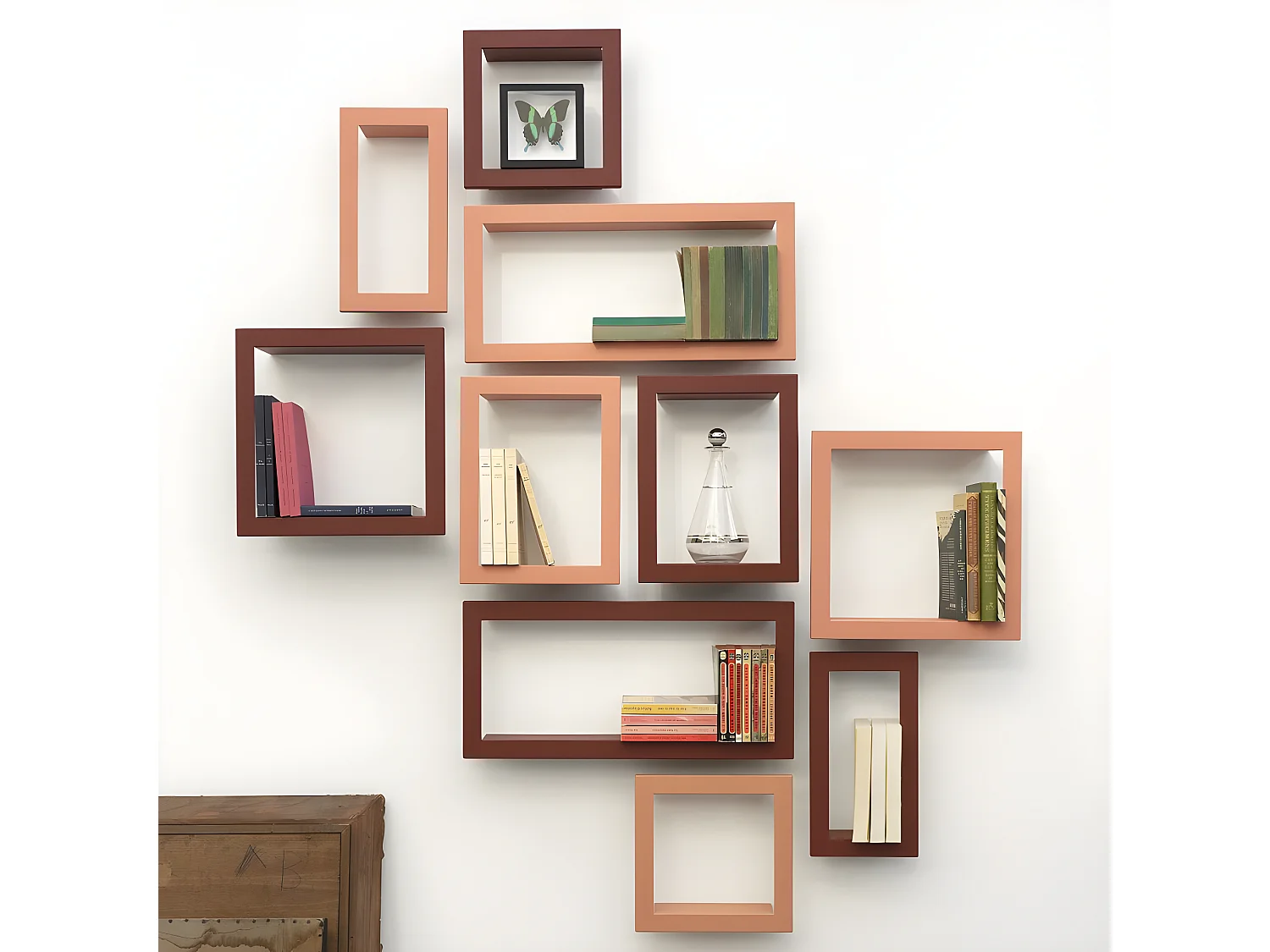 Etagère design BigStick High (prof. 13.5cm) Oxyde  Presse Citron