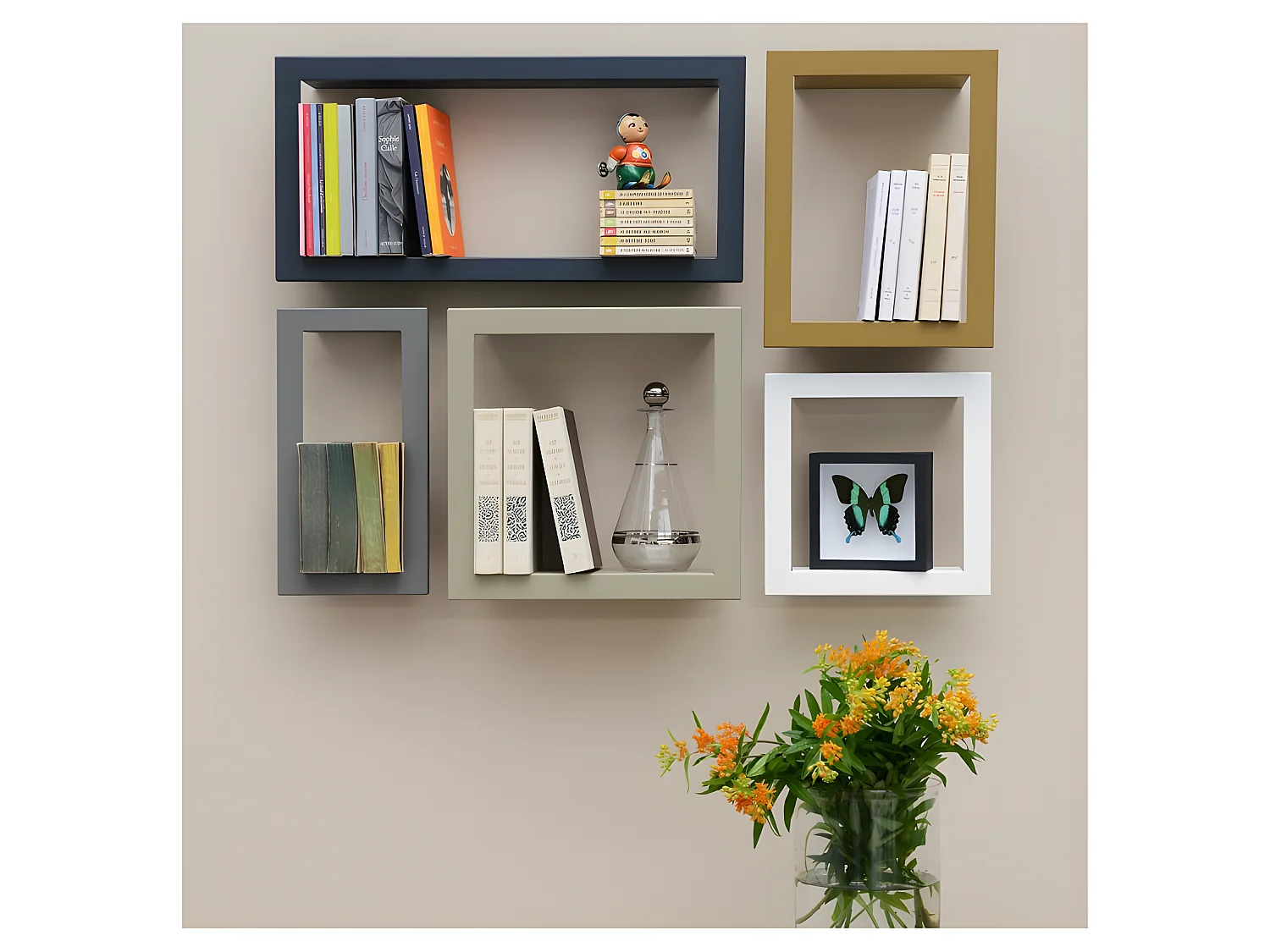 Etagère design BigStick High (prof. 13.5cm) Oxyde  Presse Citron