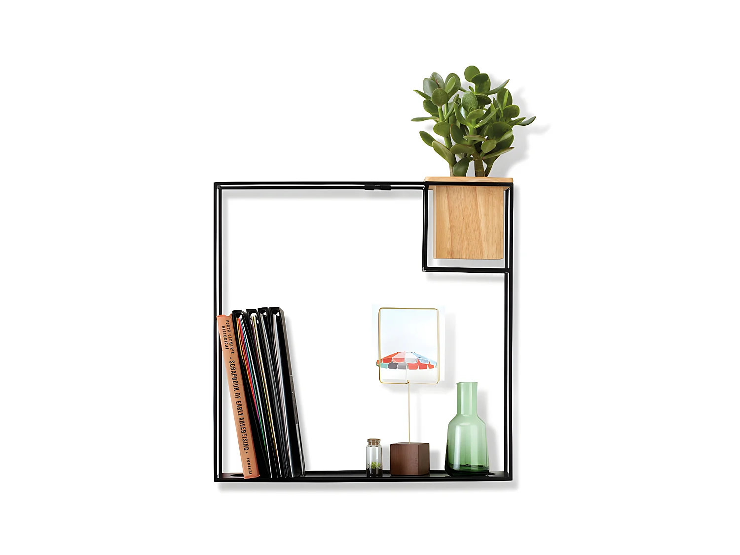 Estantería de diseño con jardinera Modelo grande