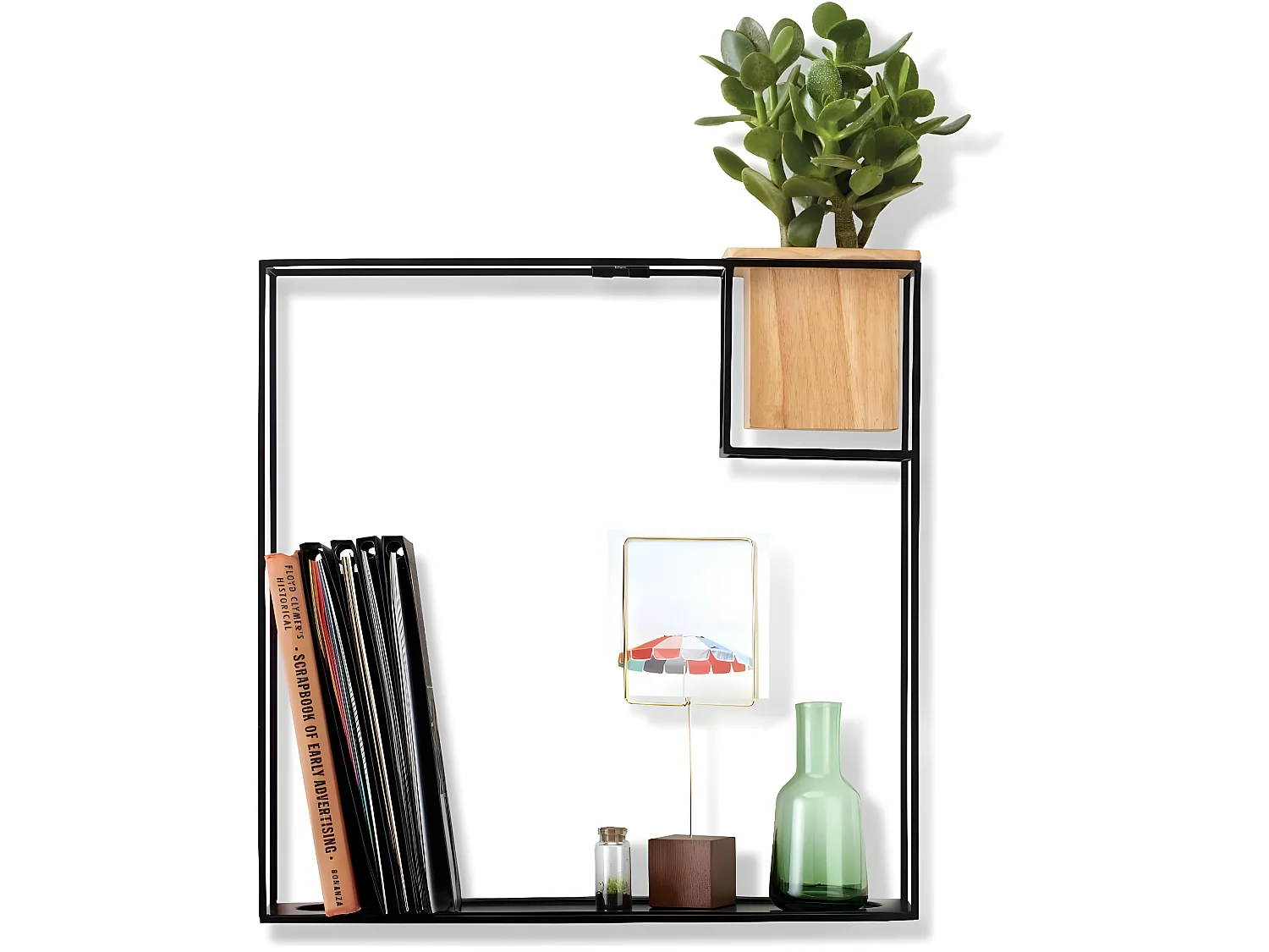 Estantería de diseño con jardinera Modelo grande