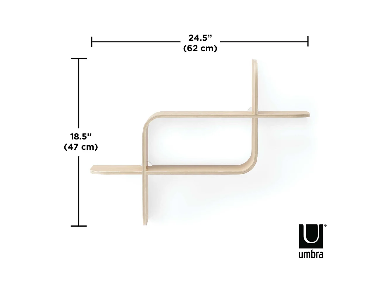 Etagère murale Montage Naturel  Umbra