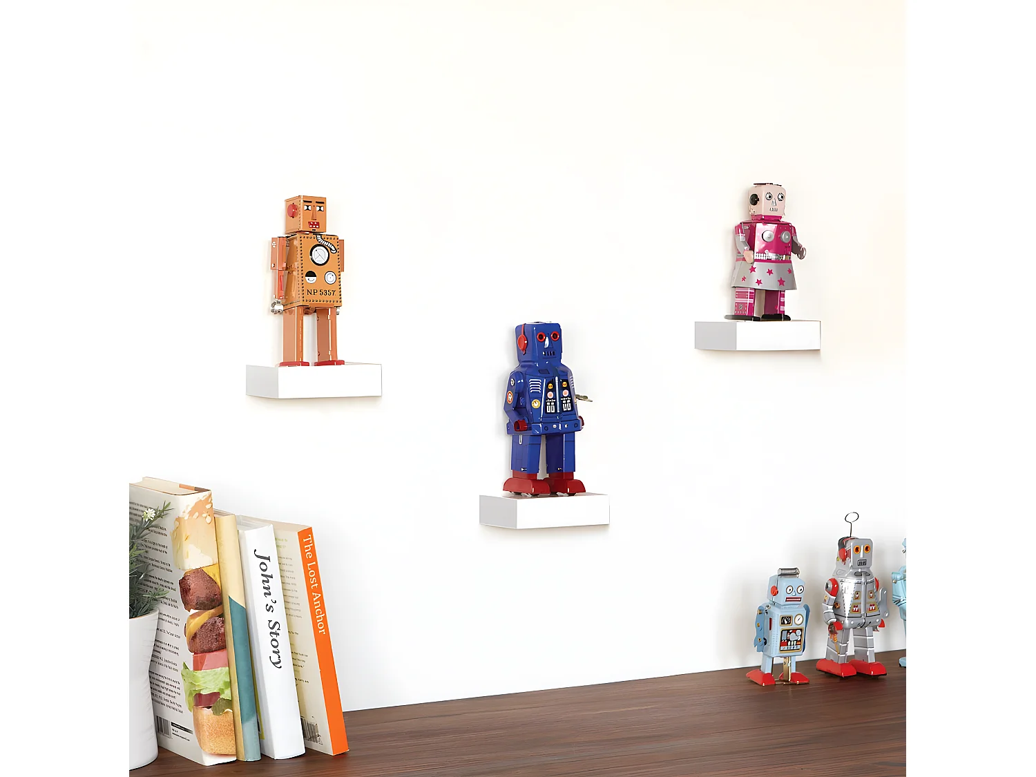 Lot de 3 étagères Showcase Blanc  Umbra