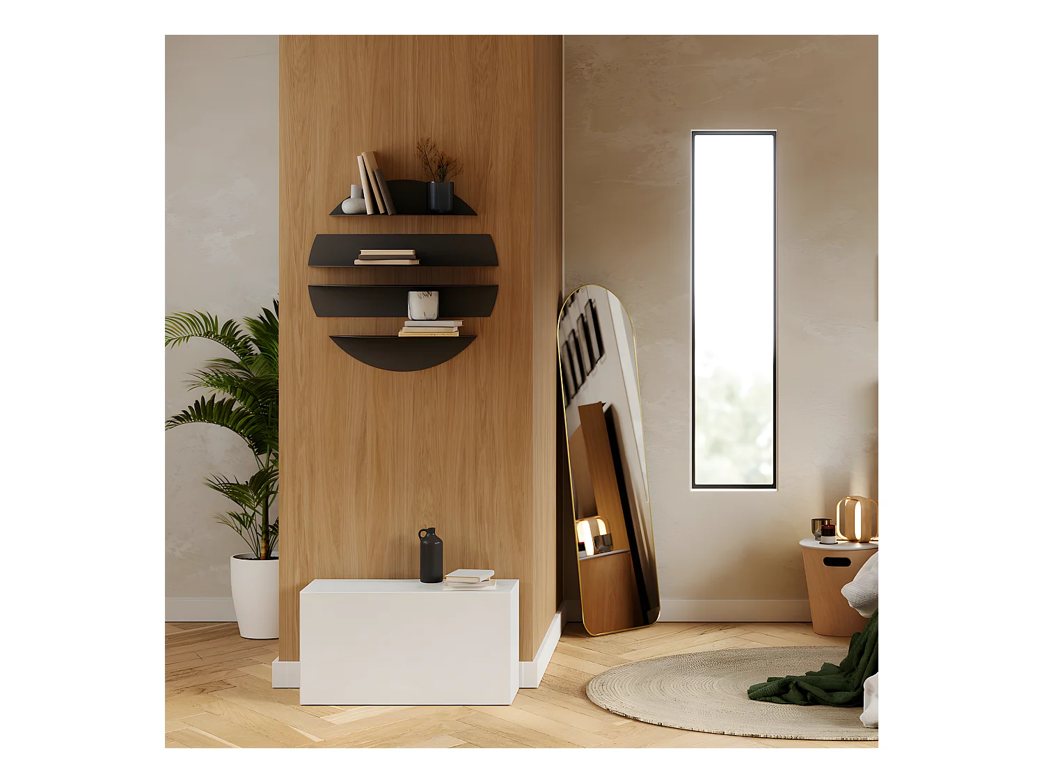 Mensole galleggianti decorative in metallo Solis