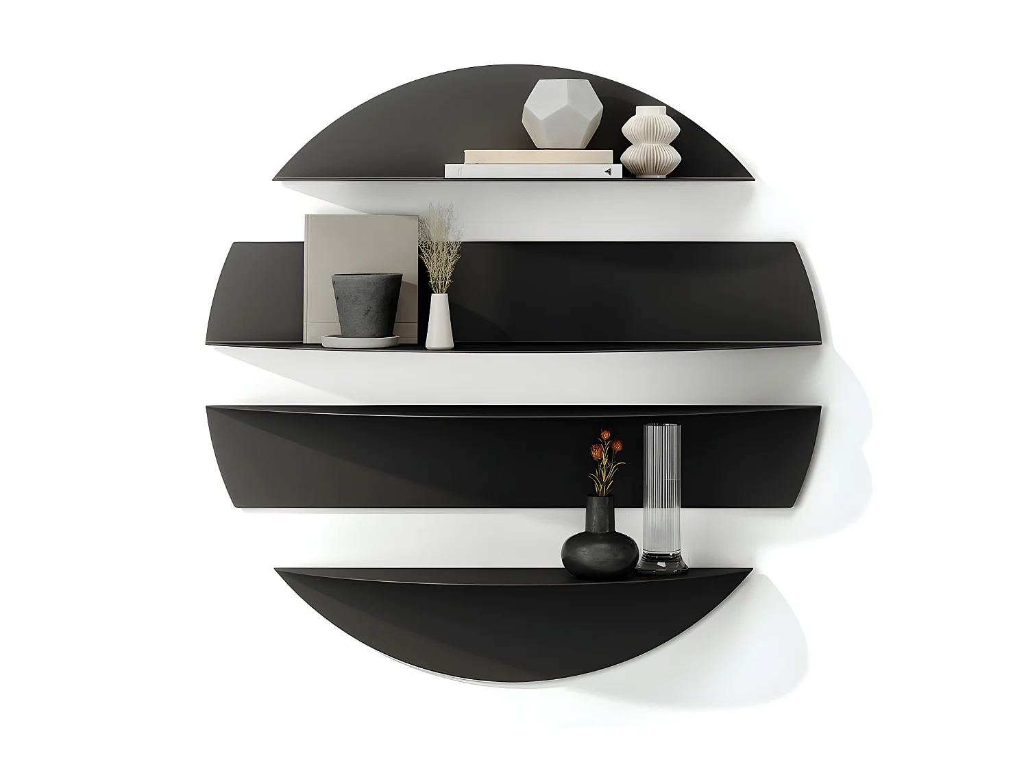 Mensole galleggianti decorative in metallo Solis