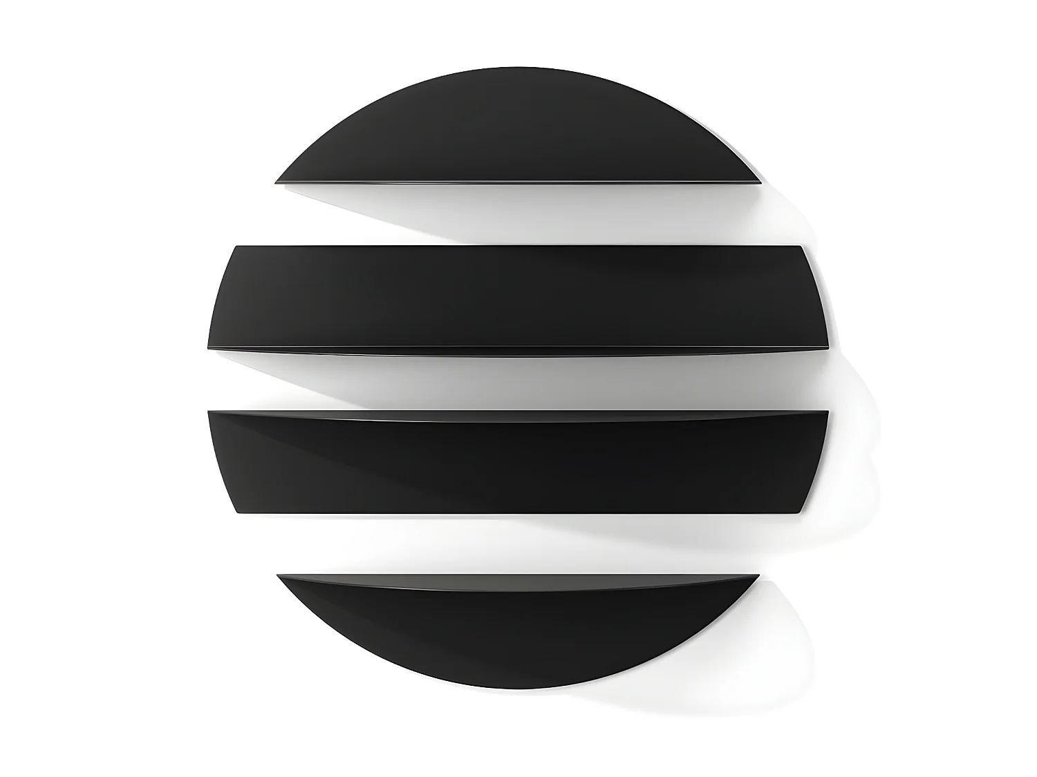 Mensole galleggianti decorative in metallo Solis