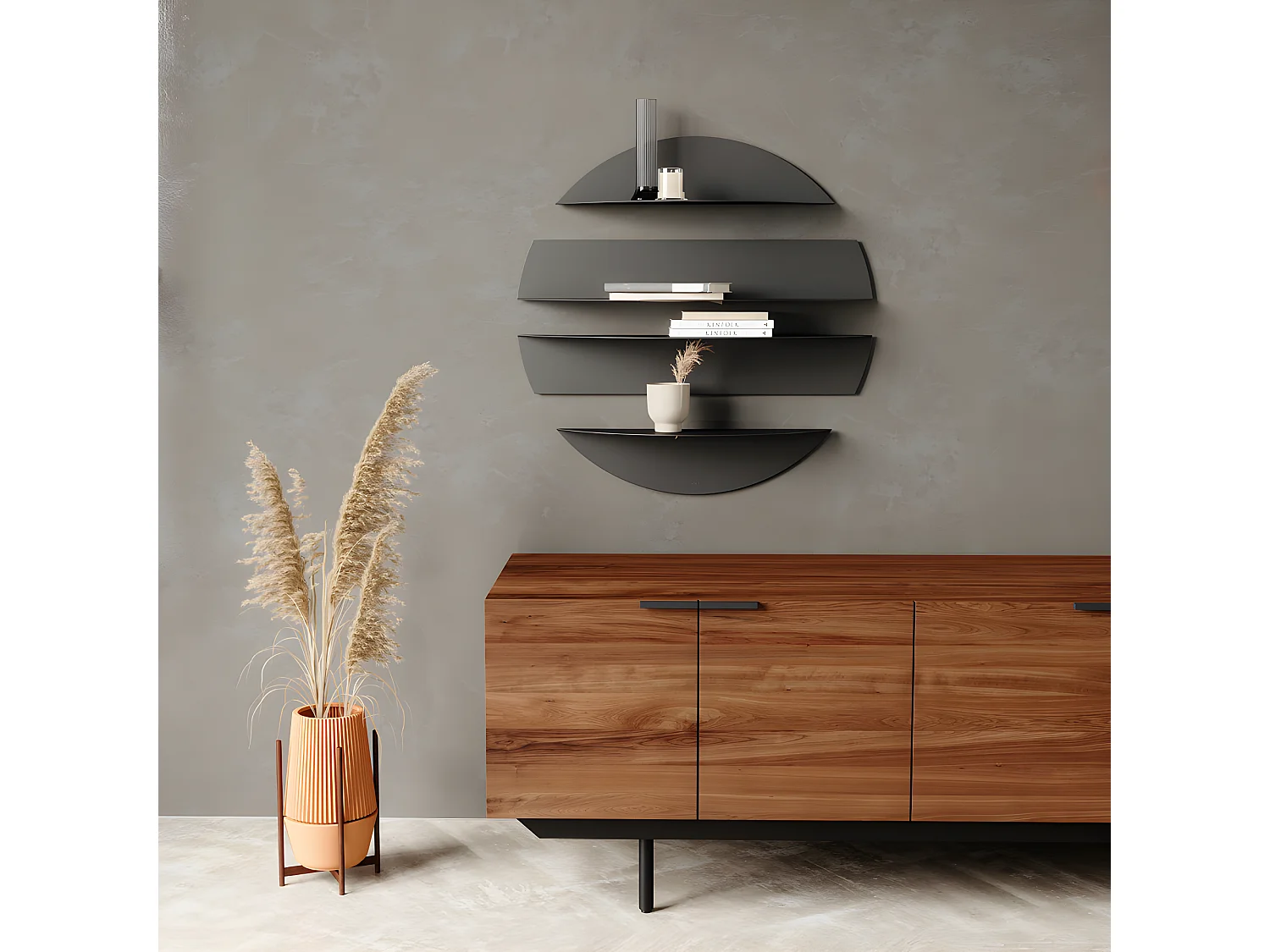 Etagères murales Solis Noir  Umbra