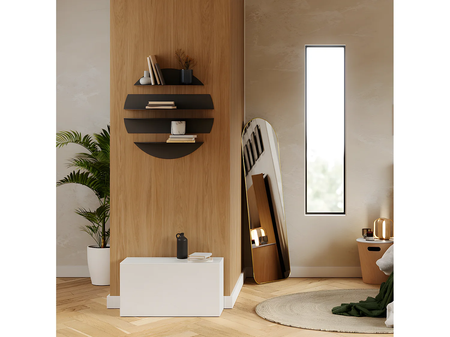 Etagères murales Solis Noir  Umbra