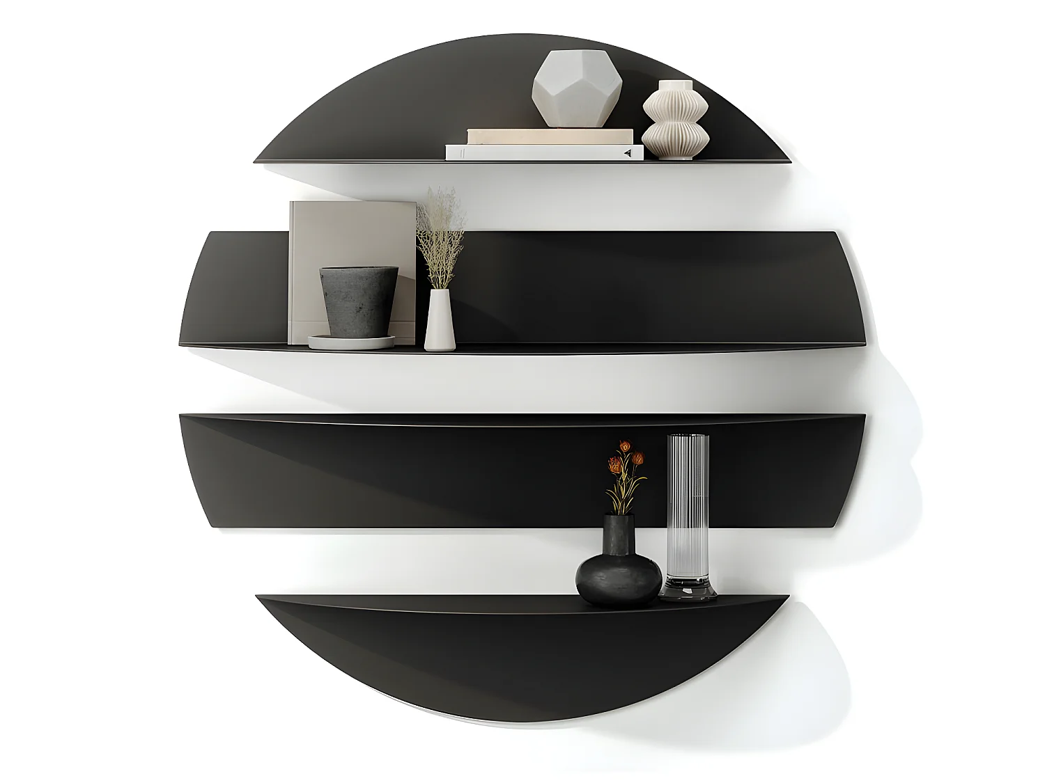 Etagères murales Solis Noir  Umbra