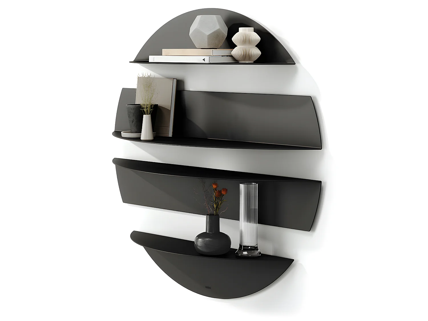Etagères murales Solis Noir  Umbra