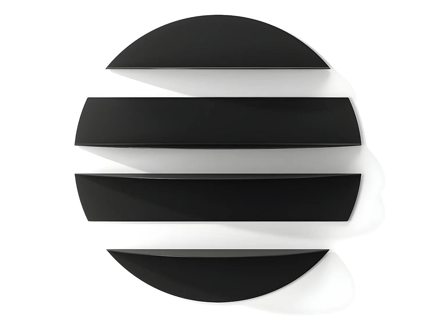 Etagères murales Solis Noir  Umbra