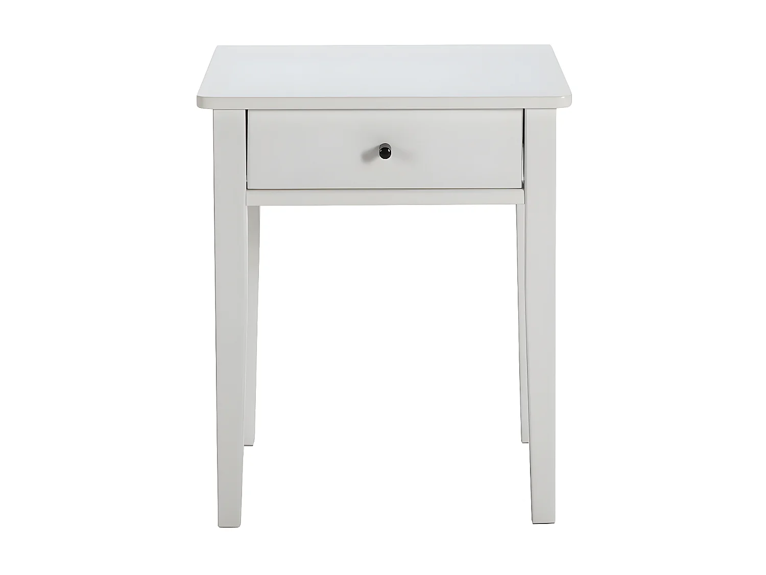 COLINA - Chevet 1 Tiroir MDF et Pin Coloris Blanc