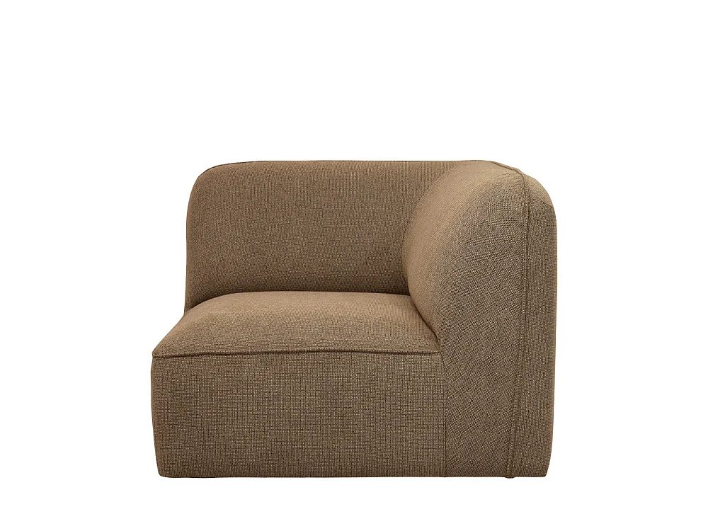 Noor - Angle réversible pour canapé modulable en tissu - Caramel chiné