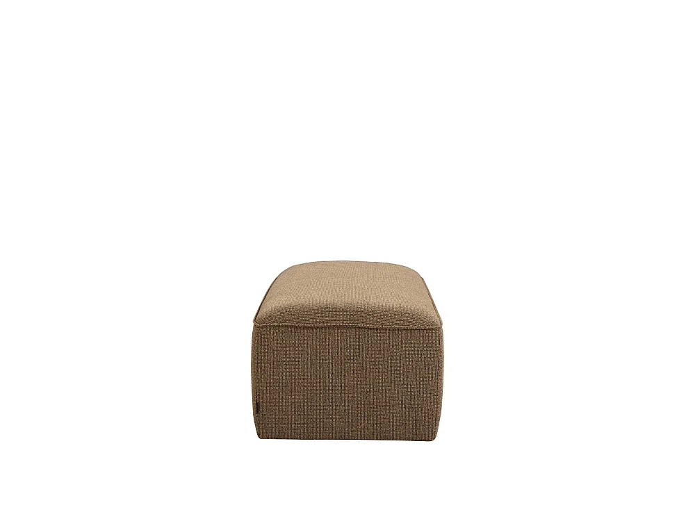 Noor - Pouf pour canapé modulable en tissu - Caramel chiné