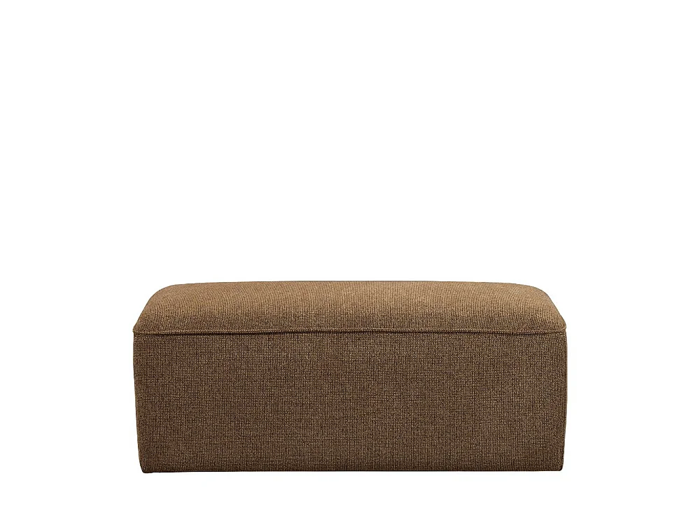 Noor - Pouf pour canapé modulable en tissu - Caramel chiné