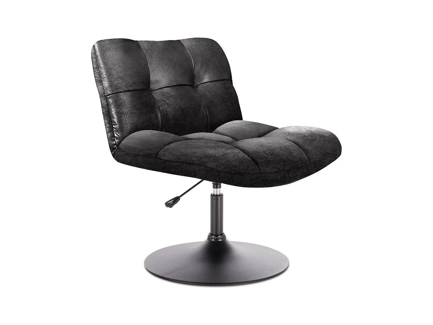 BULLA - Fauteuil Pivotant Simili Noir