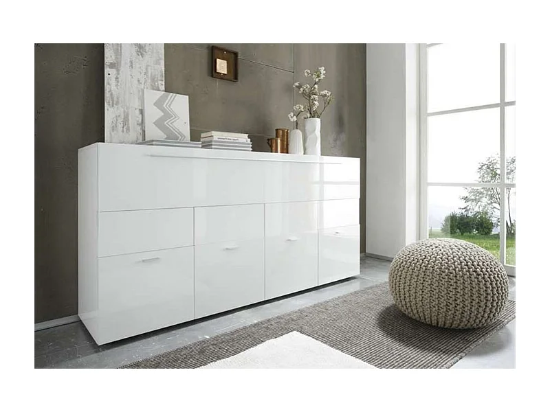 Buffet BIZIANNO blanc 161 cm