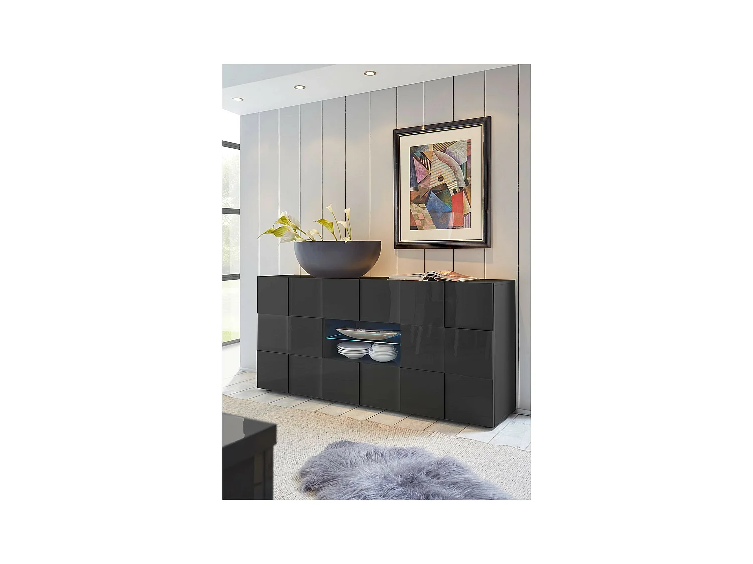 Buffet DAMA 181 cm , gris