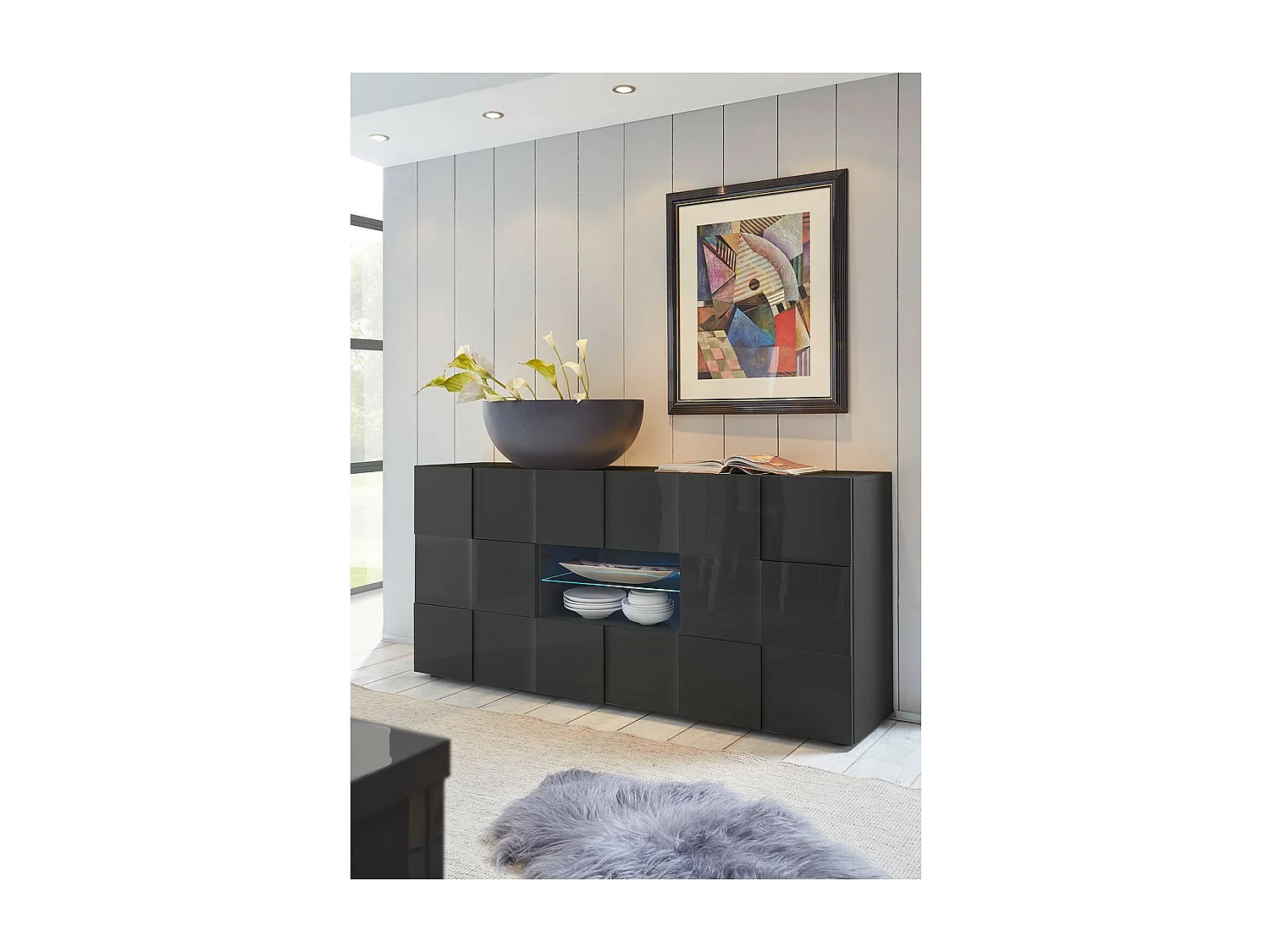 Buffet DAMA 181 cm , gris