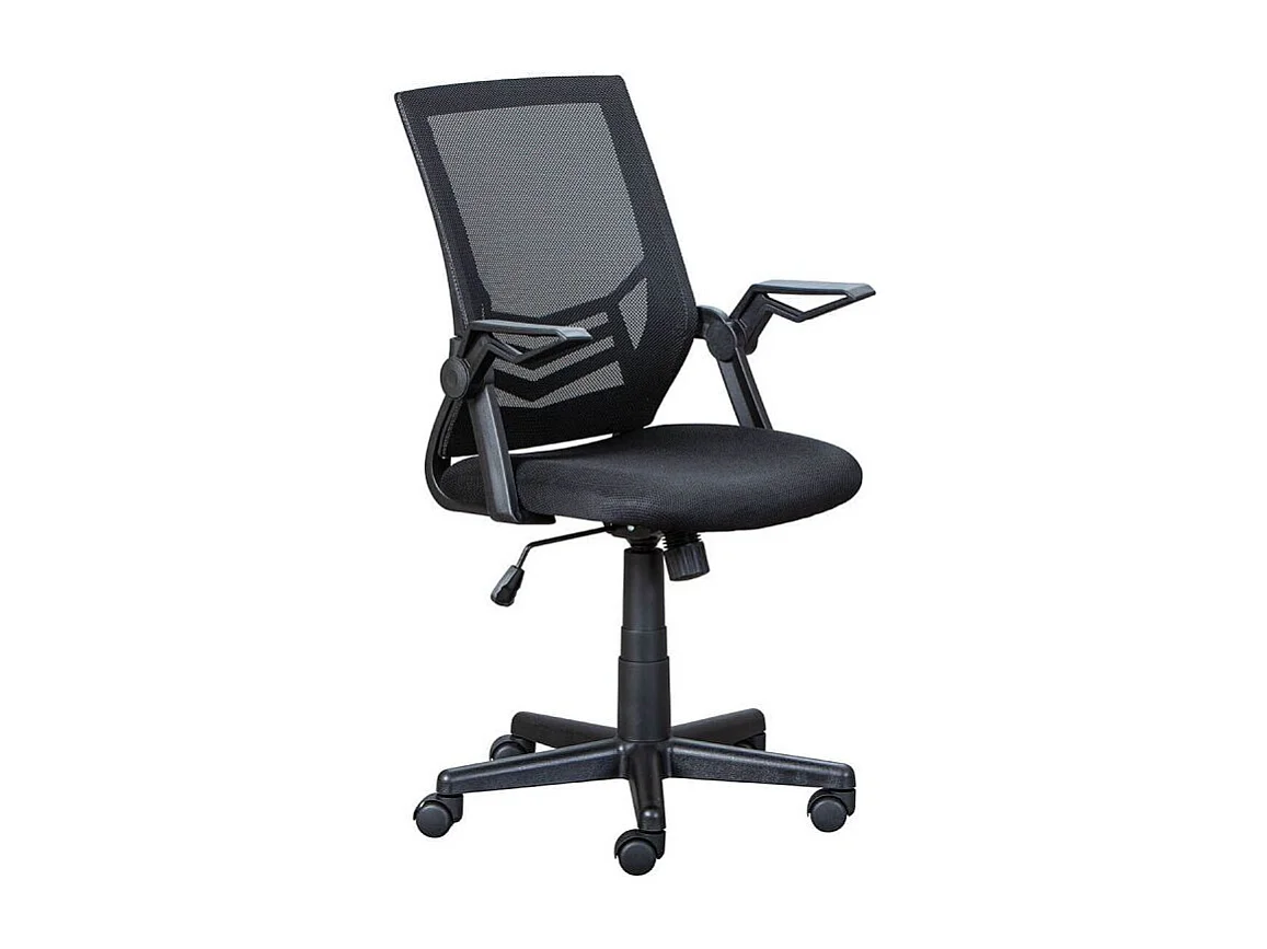 JENNY - Pack Bureau Blanc Mat et Fauteuil Jian Mesh Noir