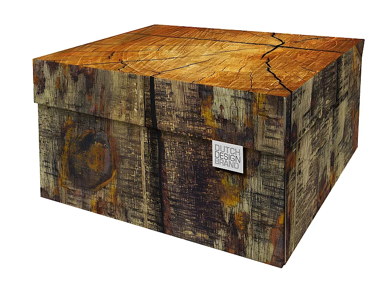 Boite de rangement Tree Trunk 39,5x32x21cm Multicolore  Dutch Design Brand